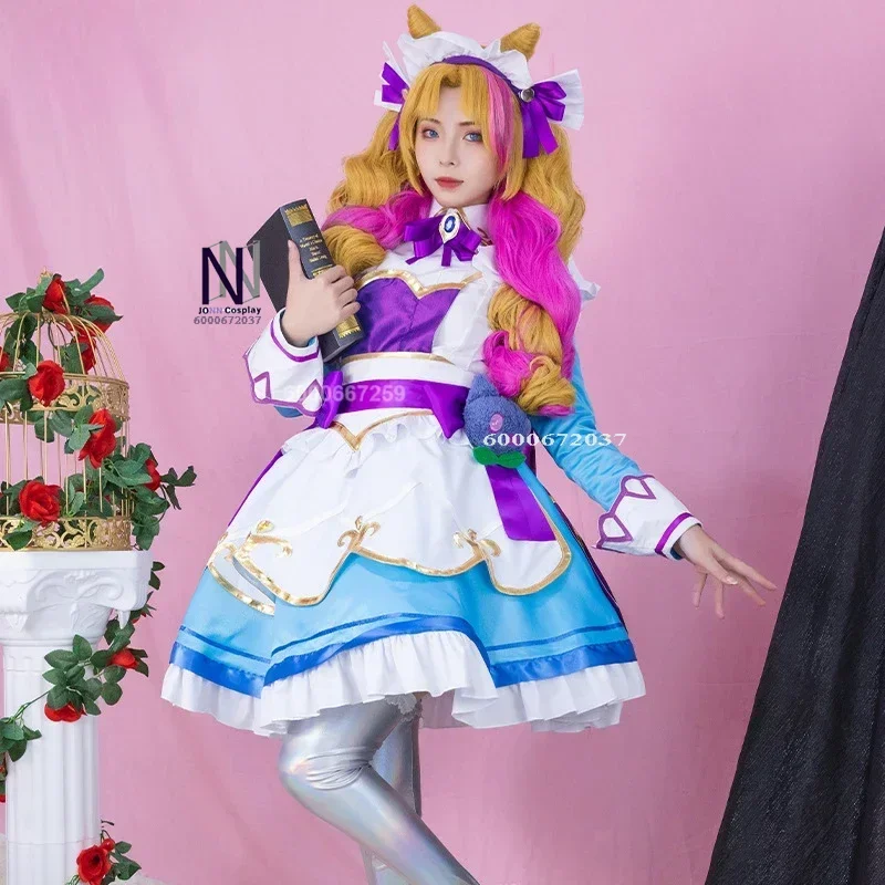 Game League of Legends/LOL Gwen Cosplay Kostuum Cosplay Anime Cafe Cutie Sweet Lolita Jurk Meid Outfit Voor Vrouwen meisjes