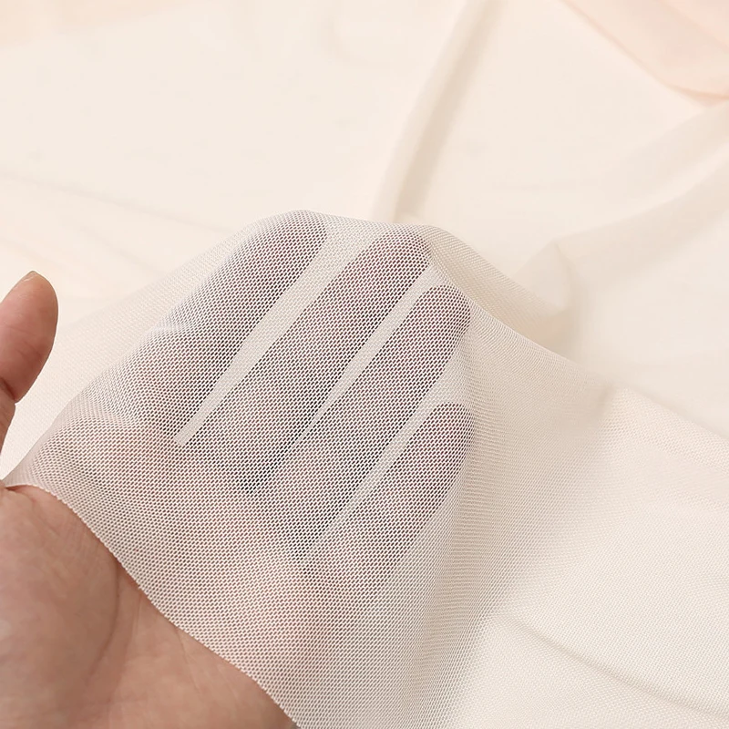 0,5/1/2 Yards 40D weicher, glatter, vierseitiger elastischer Netzstoff zum Nähen von Kleidern, Tanzkostümen, Basishemden, handgefertigten DIY-Stoffen
