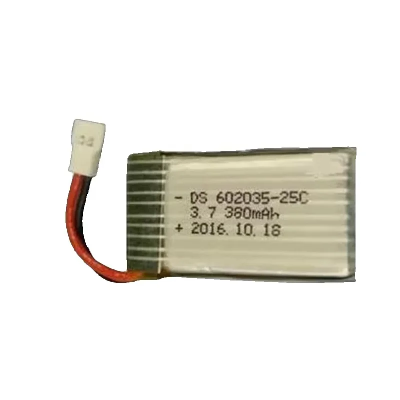 2Pcs/Lot 3.7V 602035 380MAh Polymer Lithium Ion Li-ion Rechargeable Battery For Drone Helicopter