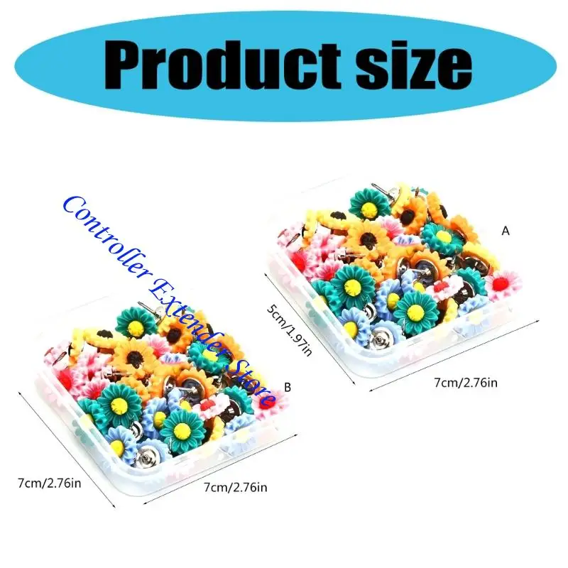 N84b عباد الشمس دبابيس دبابيس Cork Cork Board Thumb Toot