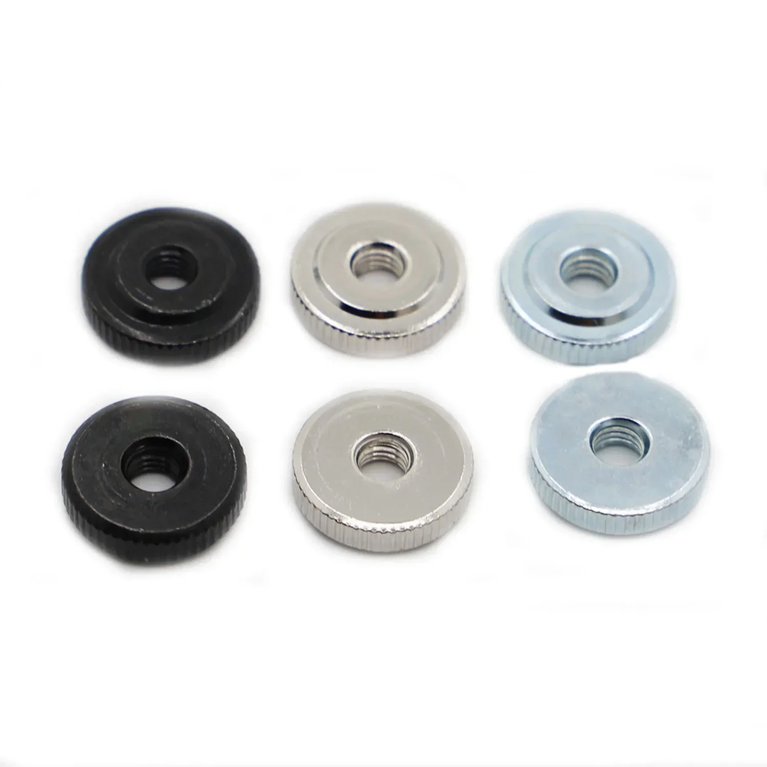 M3 M4 M5 M6 M8 M10 Blue Zinc / Black Zinc / Nickel Plated Carbon Steel DIN467 GB807 Handle Nuts Knurled Thumb Nuts