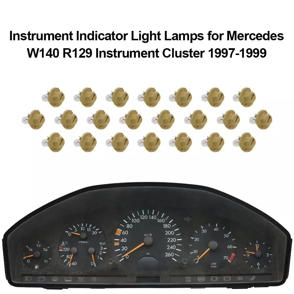 Instrumenten-Anzeigelampen für Mercedes W140 R129 Kombiinstrument – Detail 2