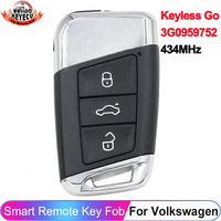 KEYECU 3G0959752 Keyless Go Key Fob For Volkswagen VW Magotan B8 Superb Skoda A7 Passat Variant 2015-2018 MEGAMOS 88 AES 434MHz