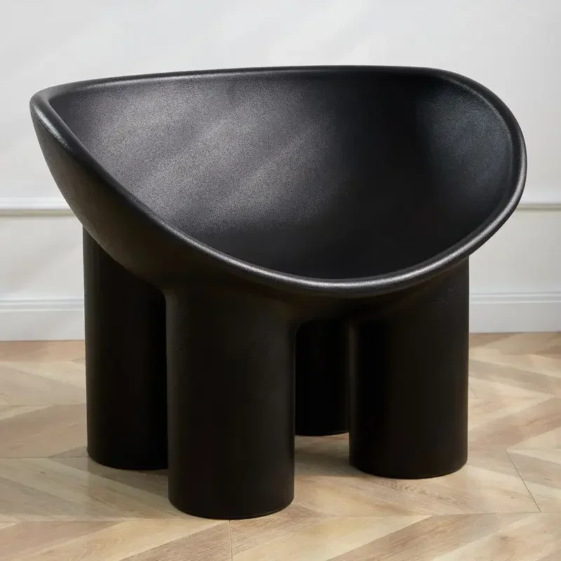 

Nordic Outdoor Single Leisure Balcony Sofa Curved Stool Simple and Comfortable Modern Children's Elephant Leg Chair