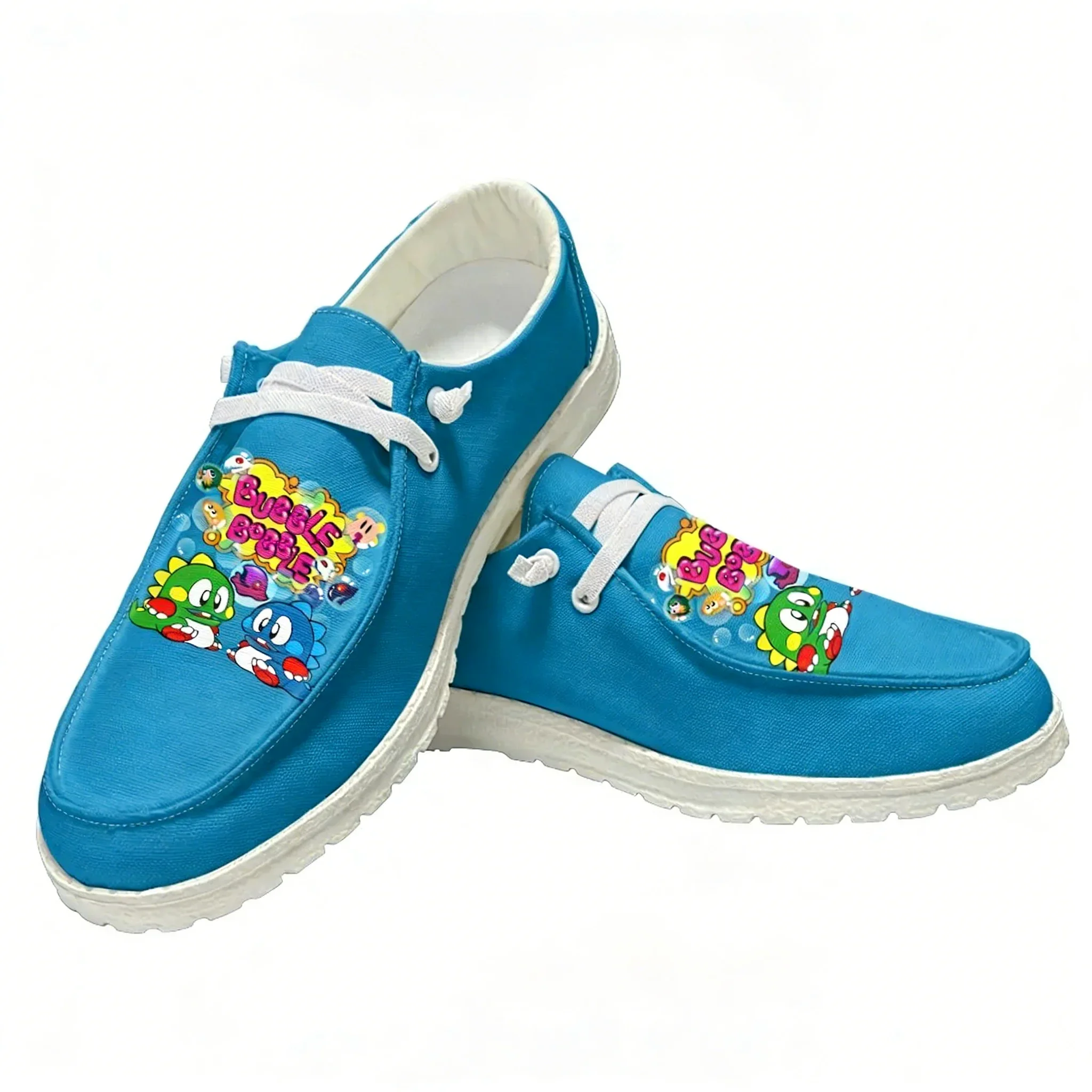 Zapatos Casuales Bubble Bobble para Hombre y Mujer, Zapatos Planos Transpirables para Interiores y Exteriores, Calzado Ligero para Parejas, Hecho a Medida