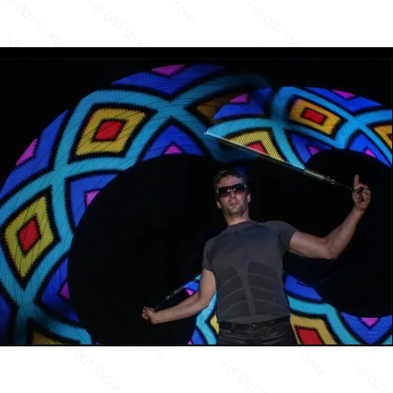 LED PIXEL POI Performance Stick 60 Lights 47CM Full Color Digital Modifiable Amazing Effect Stage Lighting Accessory