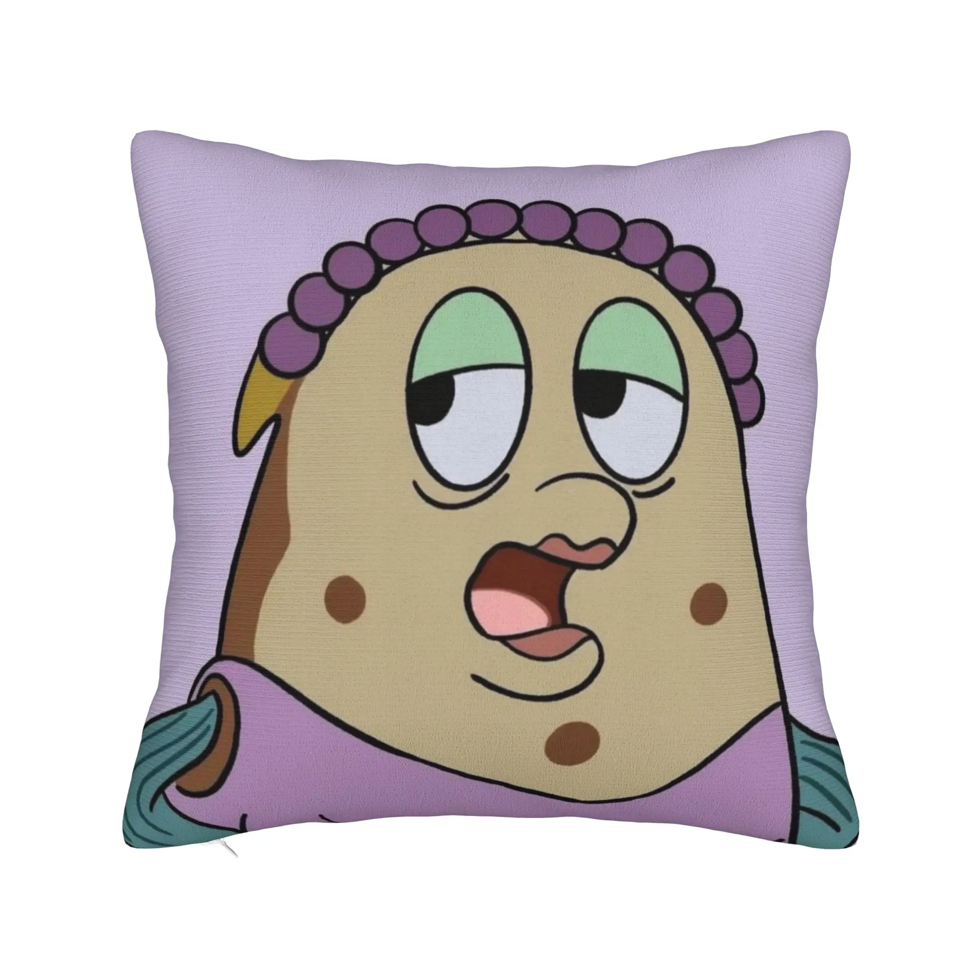 Bikinis Bottom Residents Cartoon Fish Pillowcase Polyester Cushion Cover Decorations Marine Throw Pillow Case Cover Chair 18'