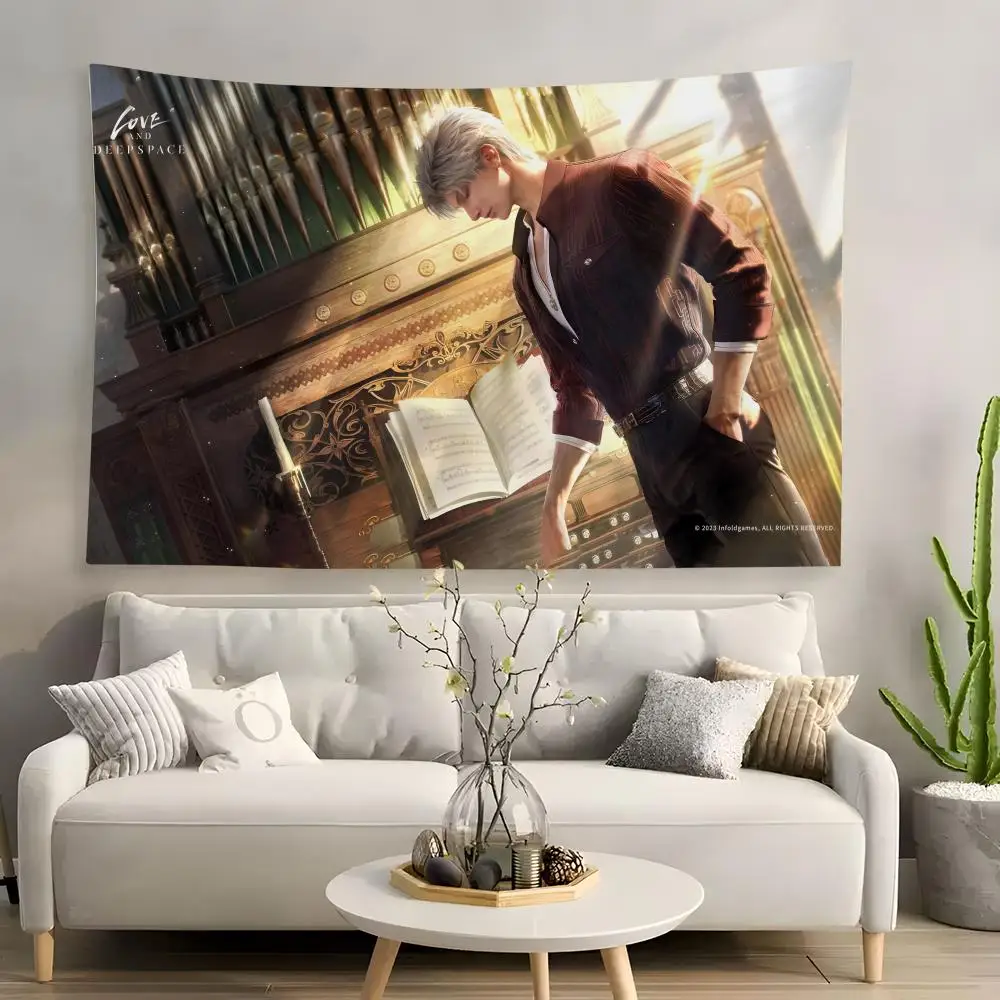 

Sylus Love Deepspace Tapestry Custom Home Living Room Bedroom wall decor Wallpaper Backdrop Cloth With clips