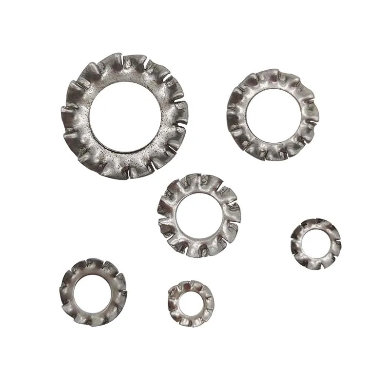 300Pcs Externe Tand Lock Ster Wasmachine Rvs Antiloose Pakking Ringen Borgringen Assortiment Kit M2.5 M3 M4 M5 m6 M8