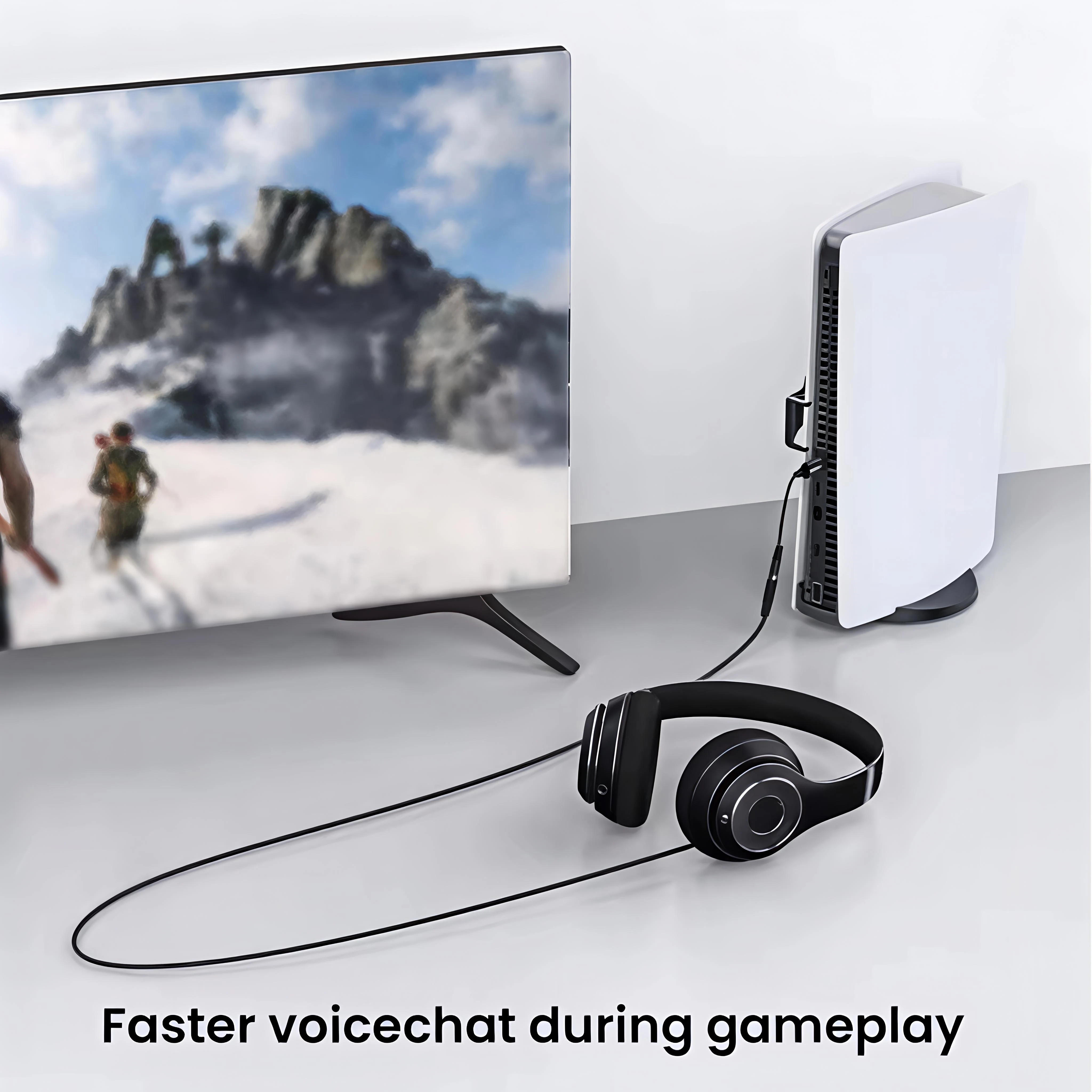 USB to 3.5mm Audio AUX Cable Adapter External Sound Card for Laptop Plug and Play, Compatible with Windows, Mac, Linux, PC, view 5