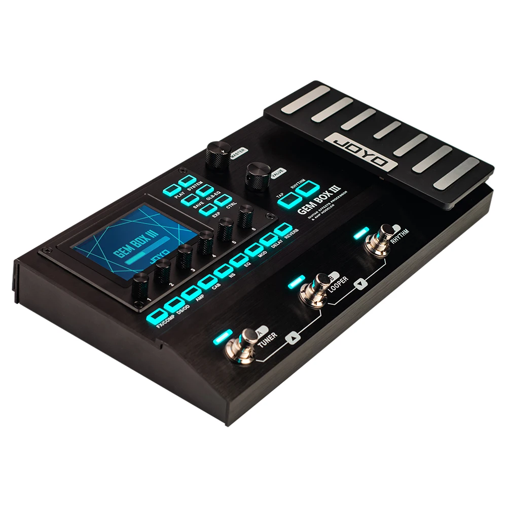 

Мультиэффект-процессор JOYO GEM BOX III с функцией педали экспрессии, 61 имитацией рупорных колонок, 157 типов эффектов