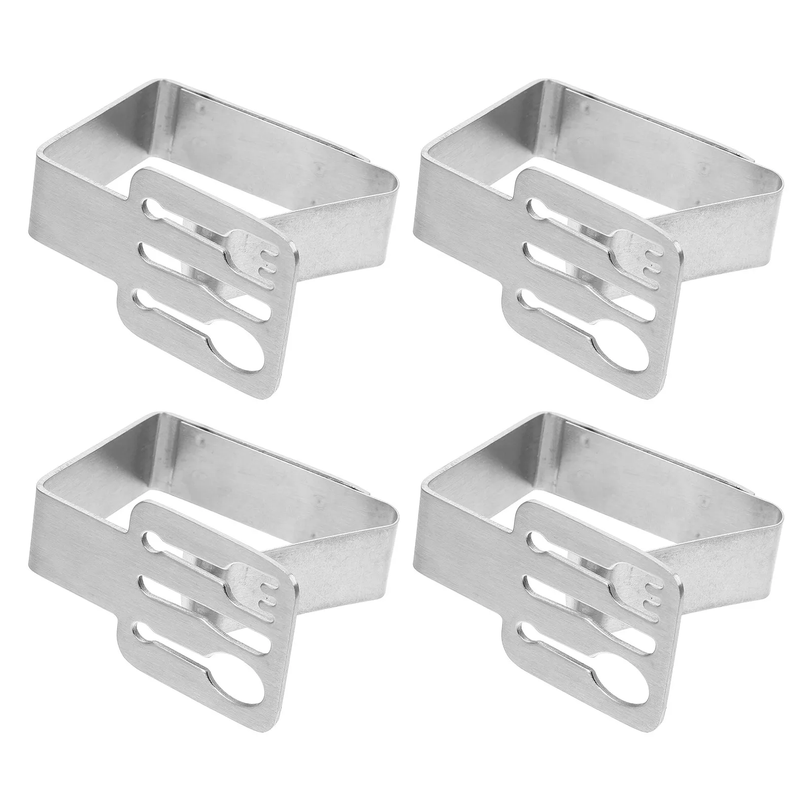 6 pcs Stainless Steel Tablecloth Clips – Smooth Edge, Rust-Resistant, Lightweight for Indoor & Outdoor Use