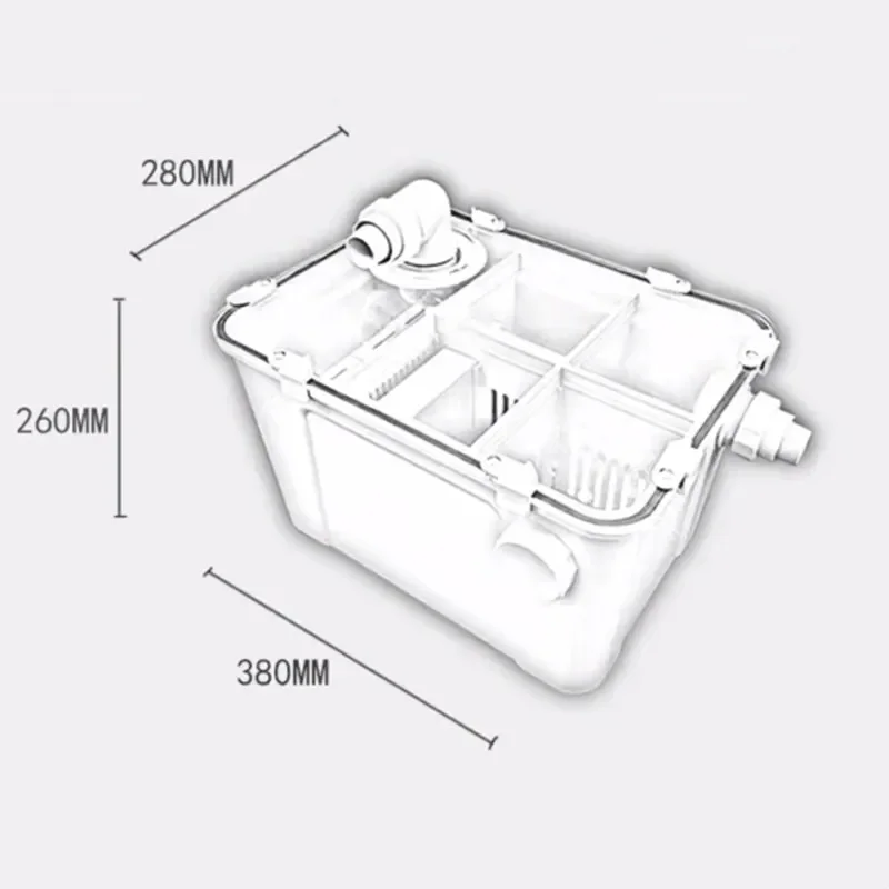 Dental Technician Gypsum Settling tank Stomatology Gypsum Filter Kitchen Filter Box Sewage Treatment Equipment