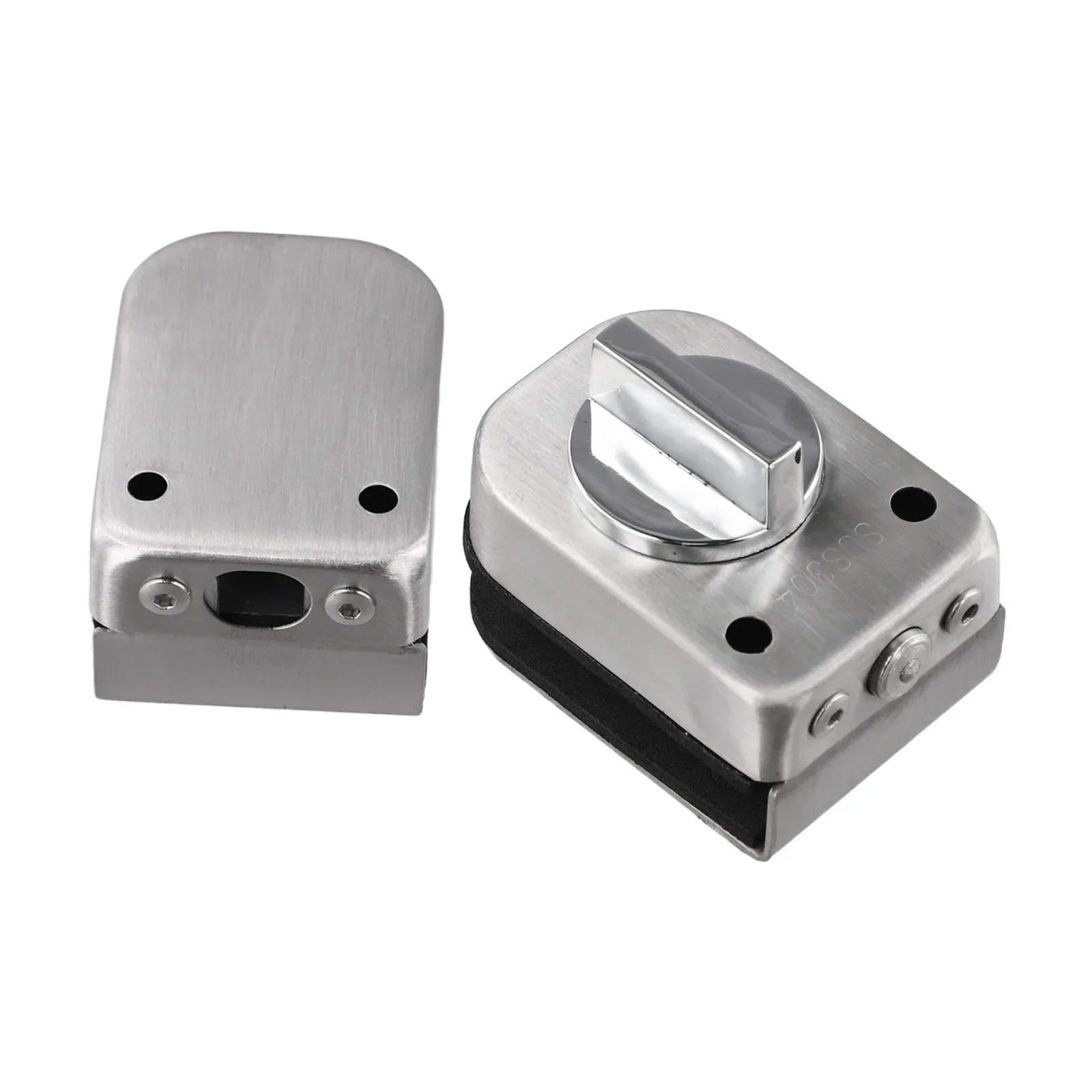 Pestillo de puerta de vidrio, cerradura de botón pulsador para ventana, ducha, habitación, Hardware de edificio de oficina, Rarelock apto para vidrio grueso de 8-12mm