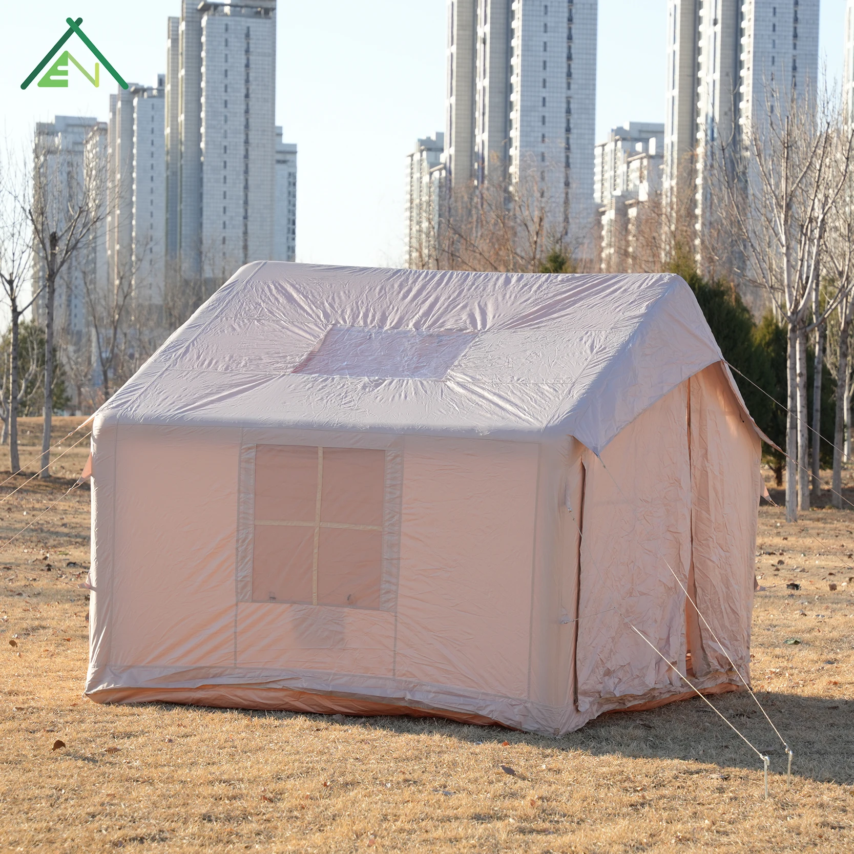 Litai Antour Heavy Duty 7.5sqm Double Layer 3-4 Person Waterproof Inflatable Tent 4 Season Windproof Outdoor Camping Events