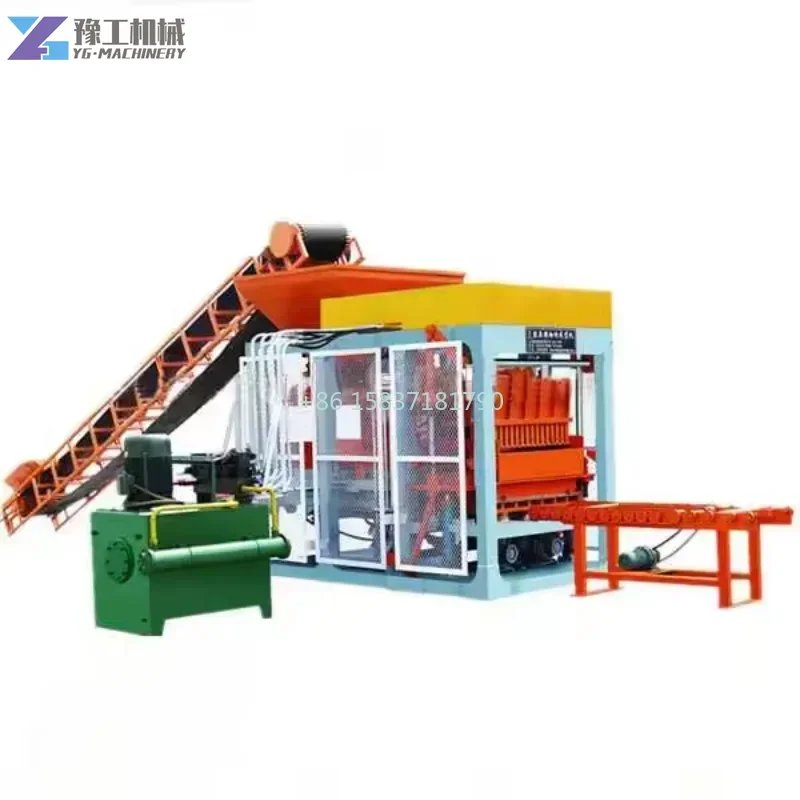 Automatic Brick Making Machine Small Diesel Vibrating Soil Hollow Cement Laying Block Concrete Brick Making Machine for USA