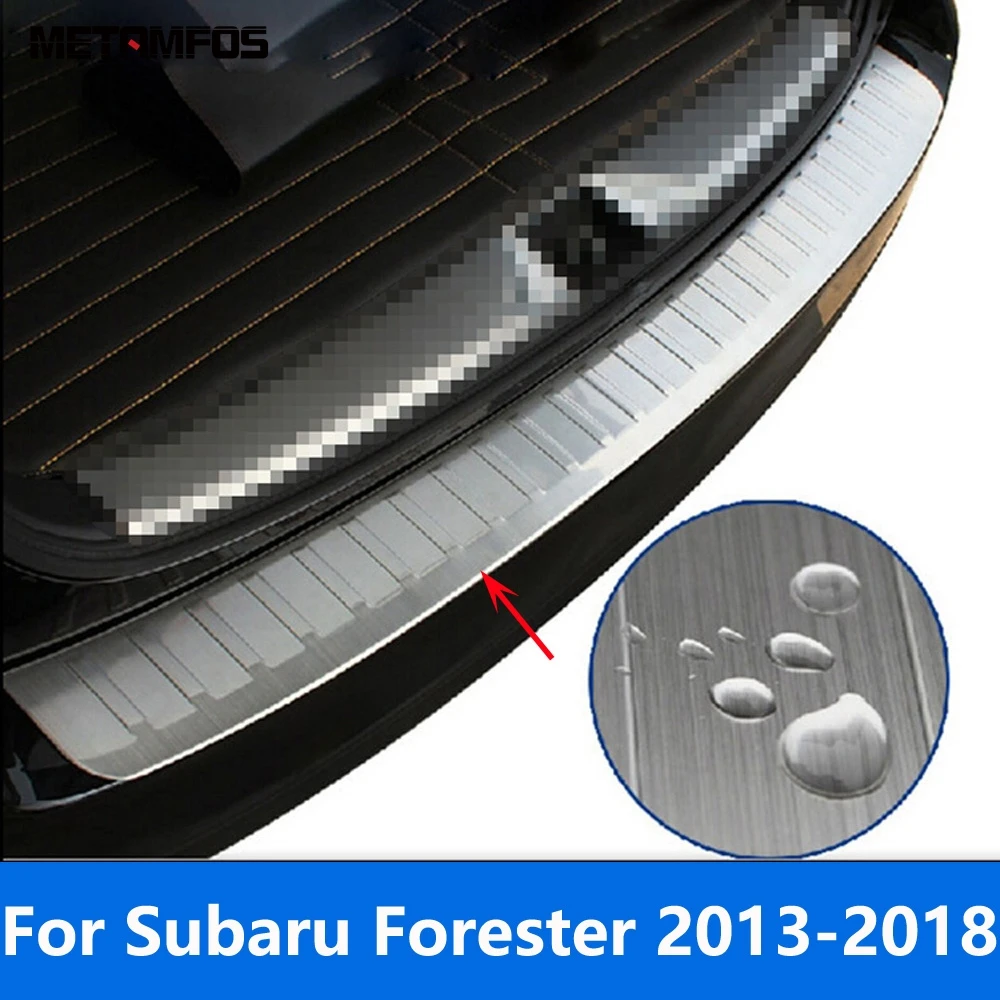 

Для Subaru Forester 2013-2017, 2018: Накладка на задний бампер, защита порога багажника, аксессуары для автомобиля