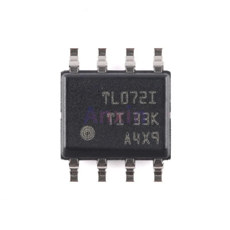 10PCS TL072 SOP-8 DIP-8 TL072CDR TL072IDR TL072ACDR TL072C TL072I 072AC SMD Low-Noise JFET-Input Operational Amplifiers IC