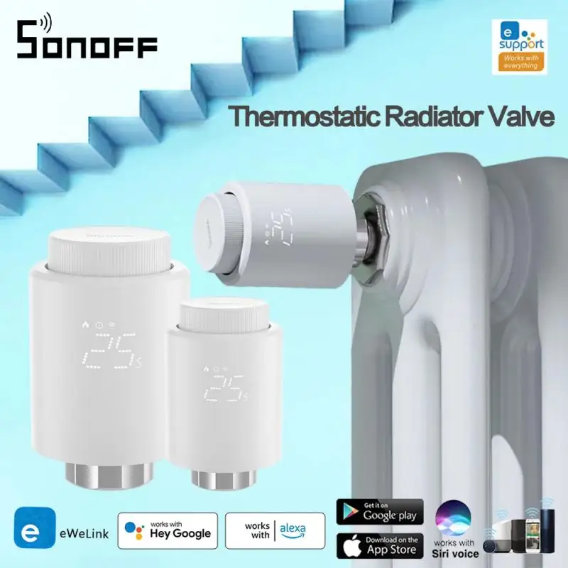 SONOFF Zigbee Thermostatic Radiator Valve Smart Home TRV Actuator Heating Temperature Controller Support Alexa Google Home Hub