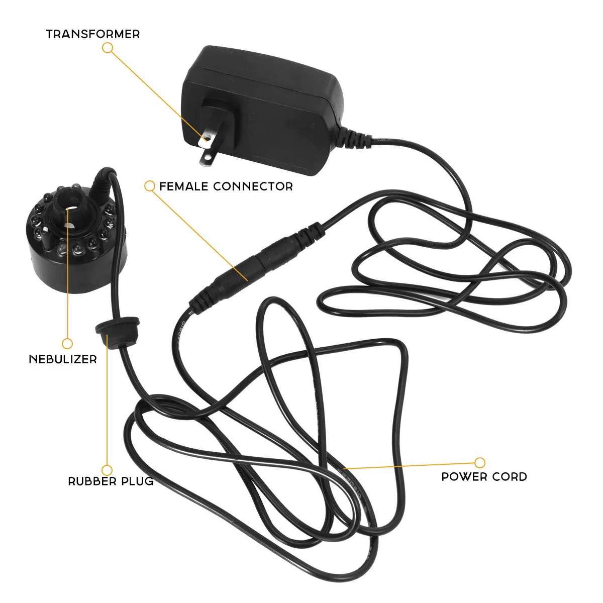 

Air Humidifier Foggers for Home Indoor Black Waterfall Humidifiers Bedroom Small