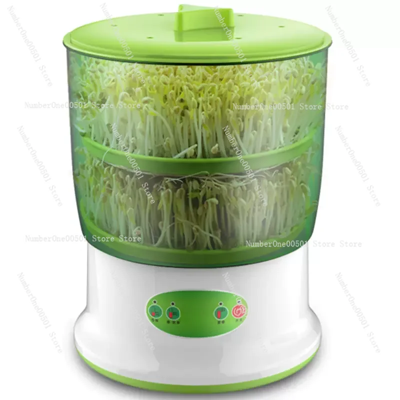 Intelligent Bean Sprouts Maker Thermostat Green Vegetable Seeds Growth Bucket Automatic Electric Sprout Buds Germinator Machine