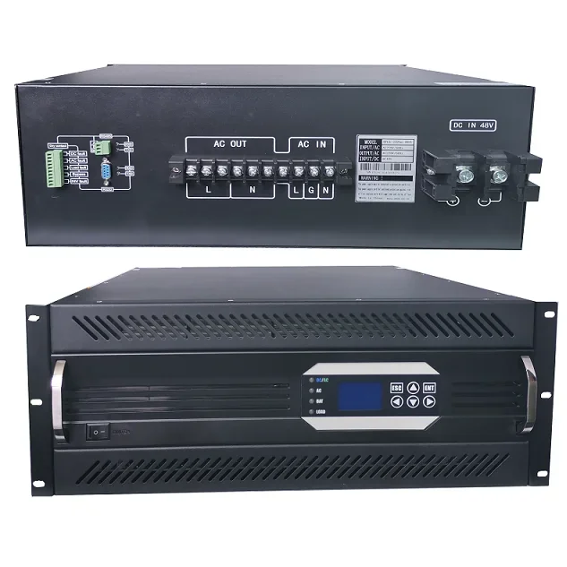 

DC 48V 10000 Watt inverter 10KVA pure wave sine power telecom 4U rack mount