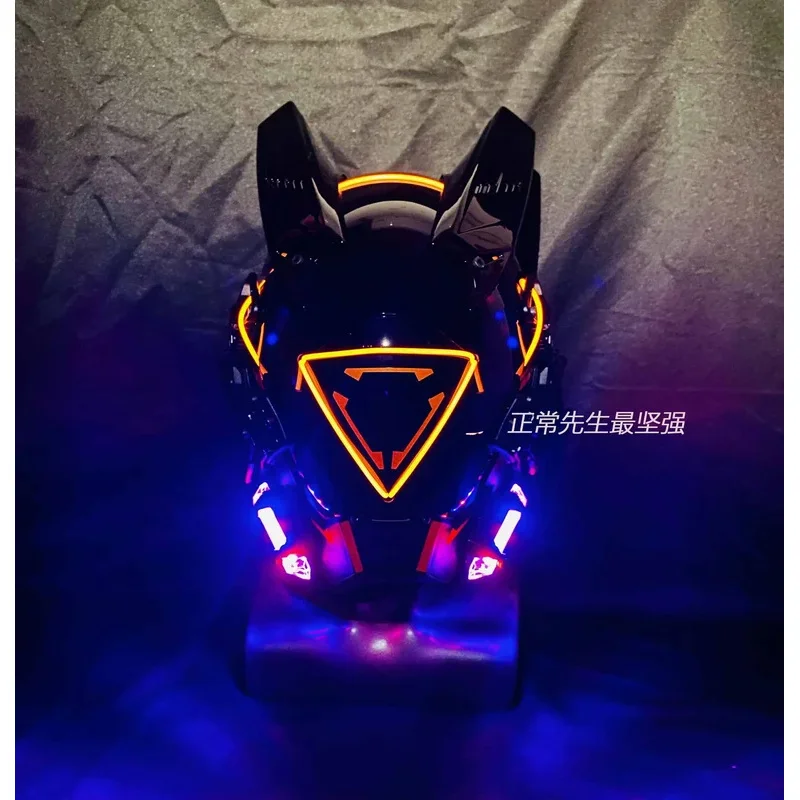 FC6Game Punk HD Cyber Косплей Маски Светодиодная Готическая Хип-Хоп Маска Рог Головные Уборы Опора Для Женщин Мужчин Вечеринка DJ Performance Аниме Cosp@FC8!