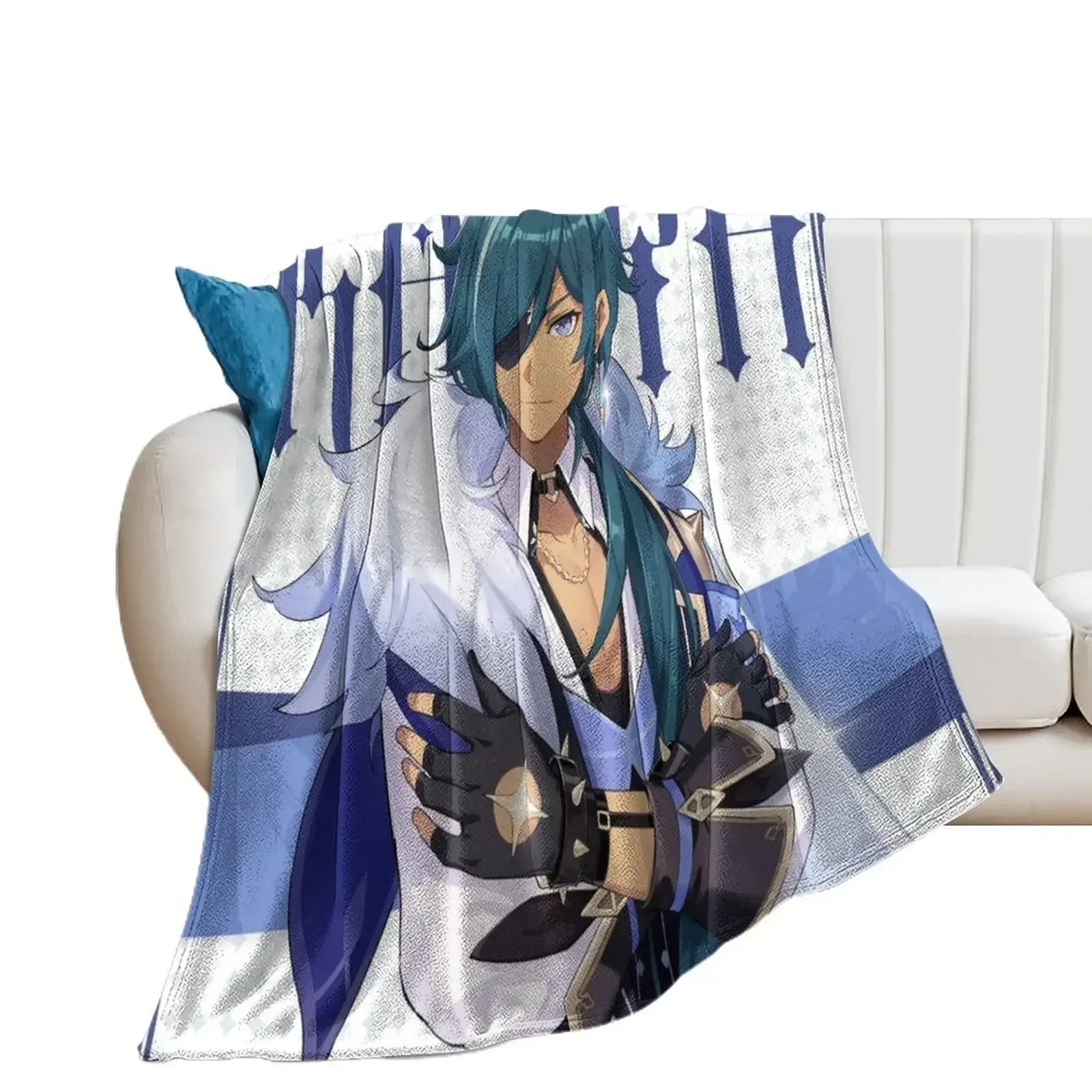 Genshin Impact Kaeya Birthday Official Artwork 2020 Throw Blanket blankets ands Summer Blankets