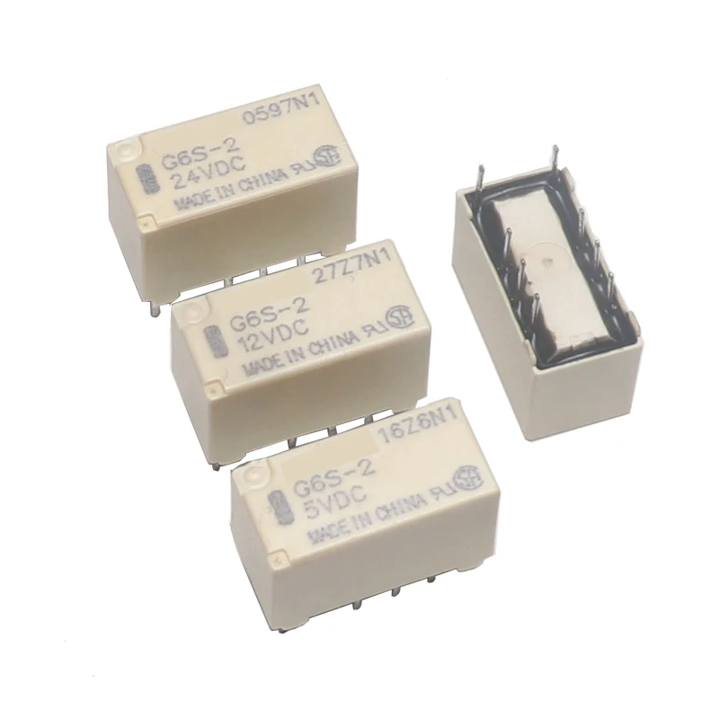 【10-1PCS 】G6S-2-24VDC 、G6S-2-12VDC 、G6S-2-5VDC 、G6S-2-3VDC DIP-8 Signal Relay G6S-2-DC5V、G6S-2-DC12V、G6S-2-DC3V