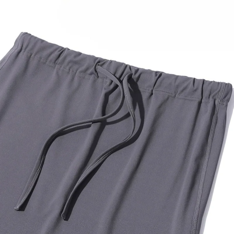 Leggings acampanados de maternidad, textura de piel de tiburón, cordón, cintura alta, soporte para embarazo, pantalones de Yoga a la moda