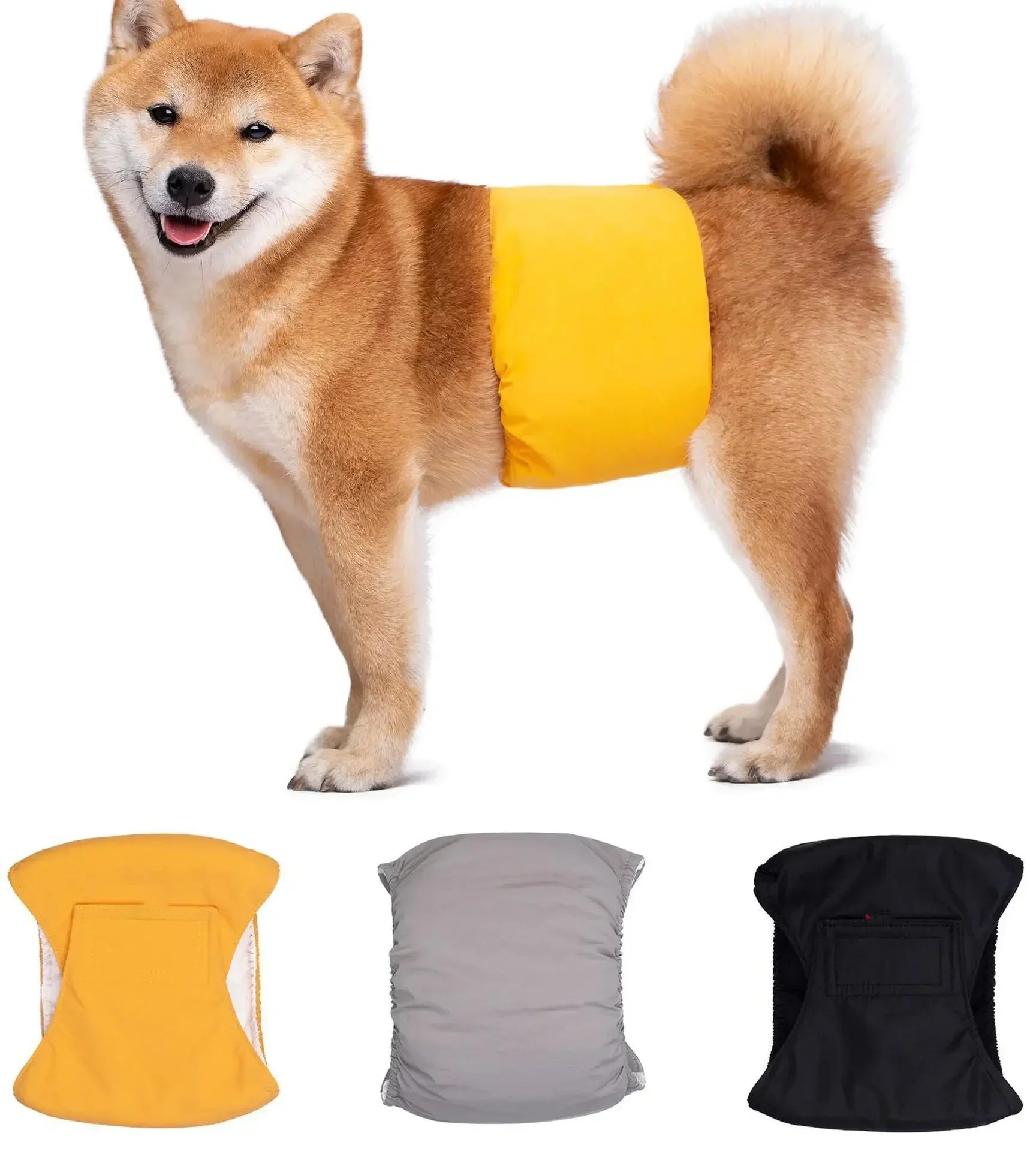 Pet Dog Diapers Washable Adjustable Absorbent Small Dog Big Dog Physiological Pants Reusable Underwear 세척 가능 생리 바지 개 팬티