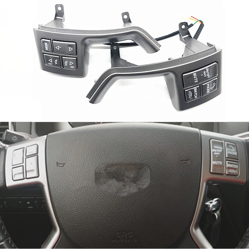Steering Wheel Control Buttons for Geely for Emgrand EC7 2008-2012 Audio Music Volume Button Switch Car Accessories