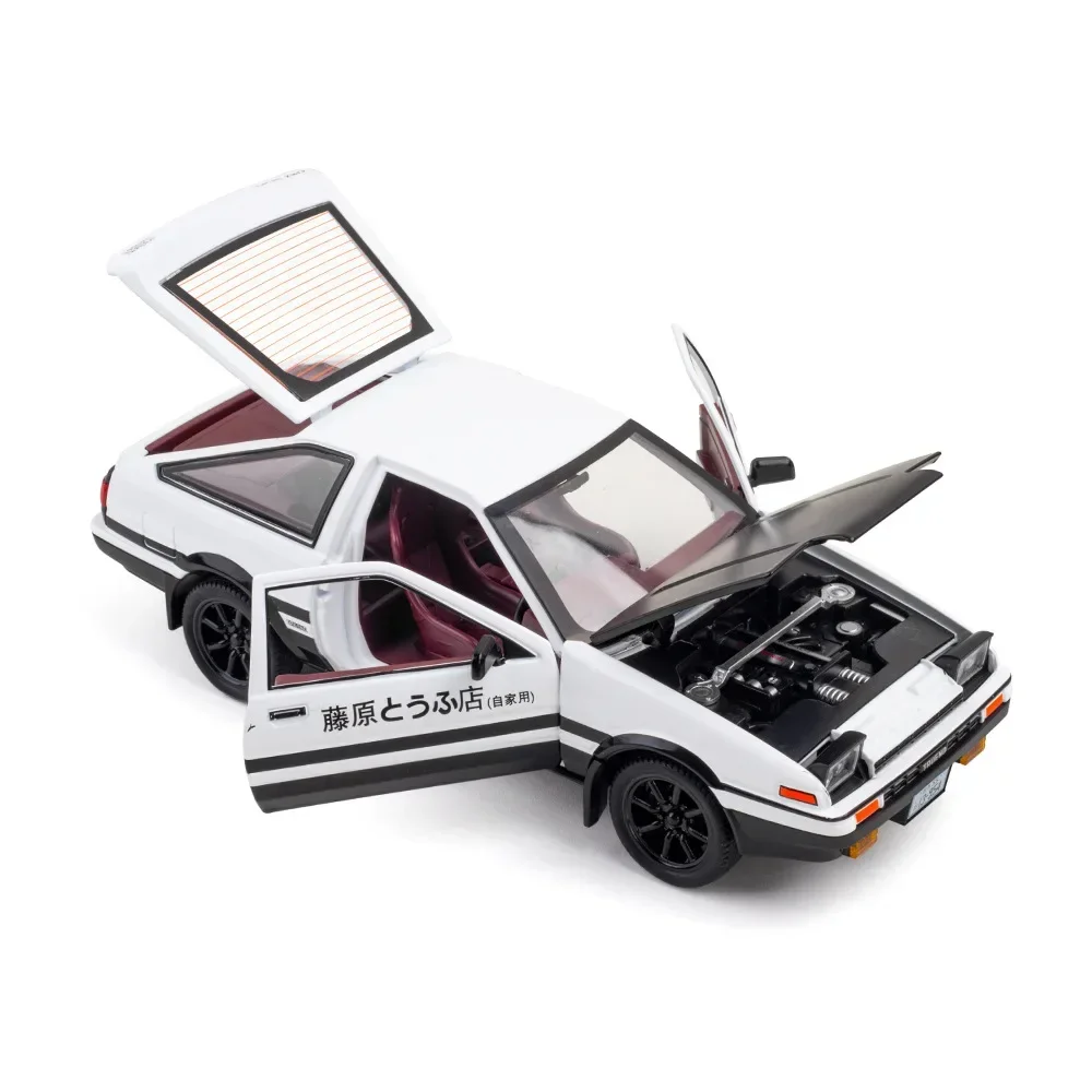 

1:24 AE86 спортивный автомобиль, высокая имитация литья под давлением автомобиля из металлического сплава, модель автомобиля, коллекция детских игрушек, подарки