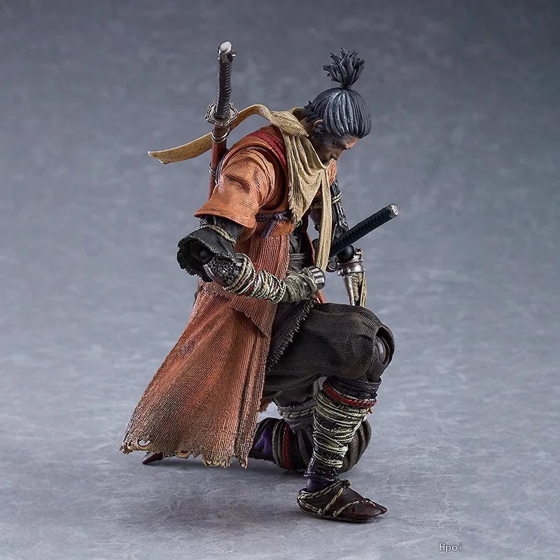 أنيمي الشكل 15 سنتيمتر لعبة Sekiro الظلال يموت مرتين تمثال بولي كلوريد الفينيل ألعاب شخصيات الحركة جمع نموذج دمية