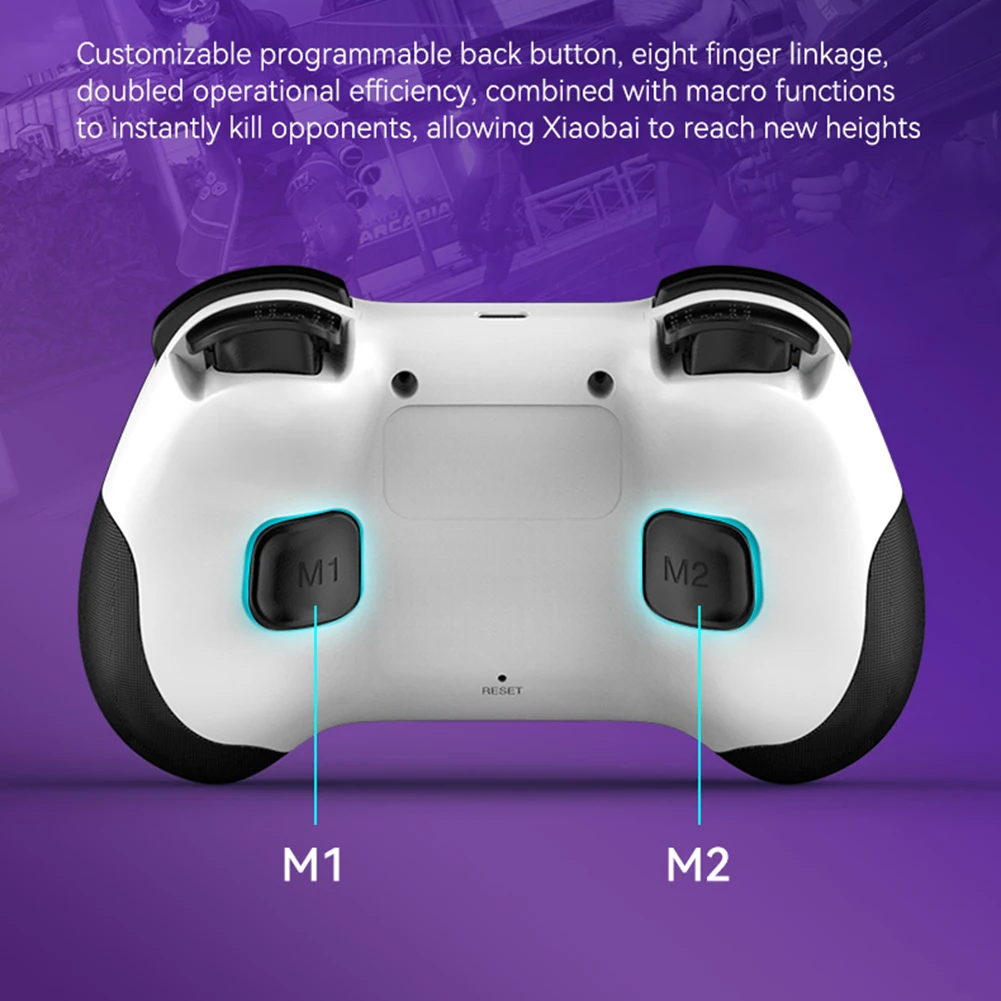 RGB 3D Джойстик с датчиком Холла для переключателя для SteamDeck для PS3 PS4, беспроводной игровой контроллер с двойной вибрацией и программируемым турбо