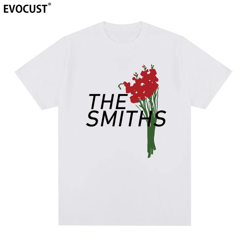 

The Smiths Short-sleeved T-shirt, The Smiths Band, British Flowers, Rock, Heavy Metal, Man and Woman, Retro Couple Ins Y2k Hot