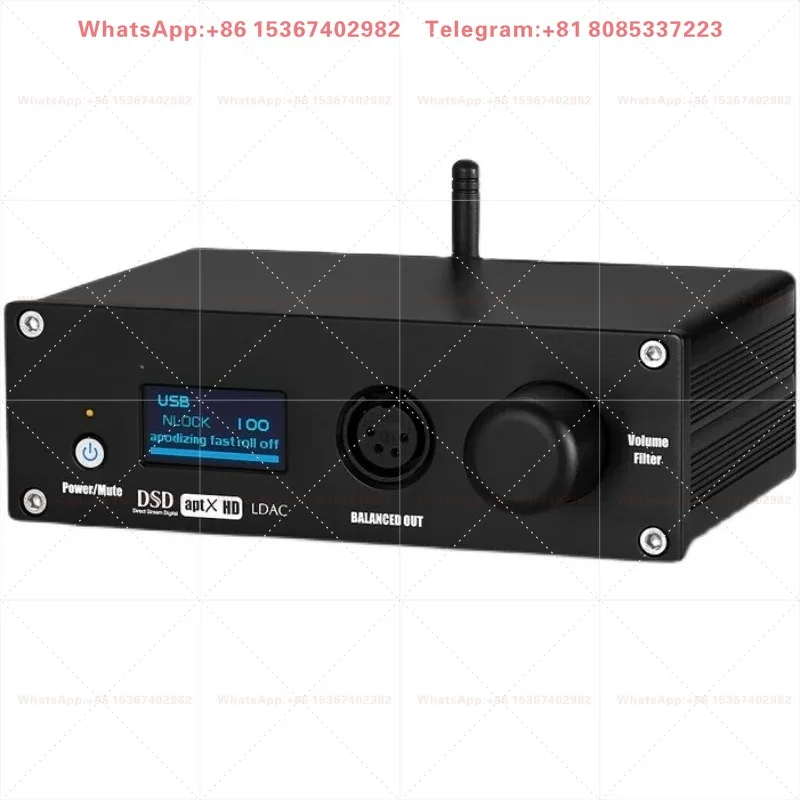 with headphone amplifier DSD512  5.1 CMD23 remote control dual ES9038Q2M balanced DAC decoder