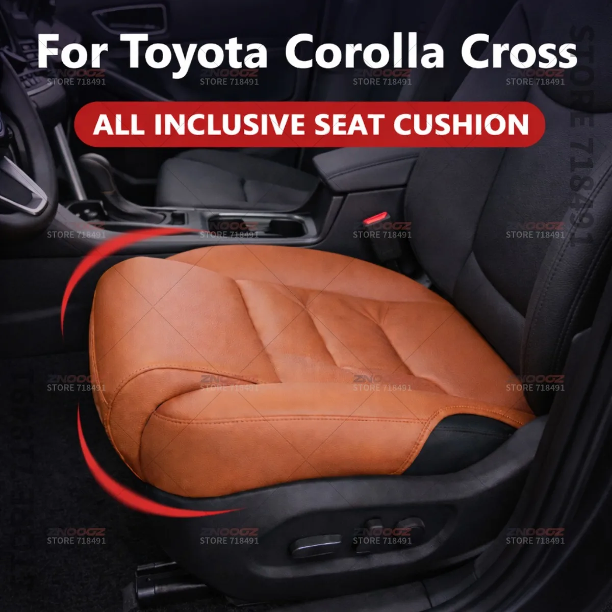 

For Toyota Corolla Cross Car Seat Leg Support Extension Seat Cover Memory Foam Extender Cushion Interior Accessories