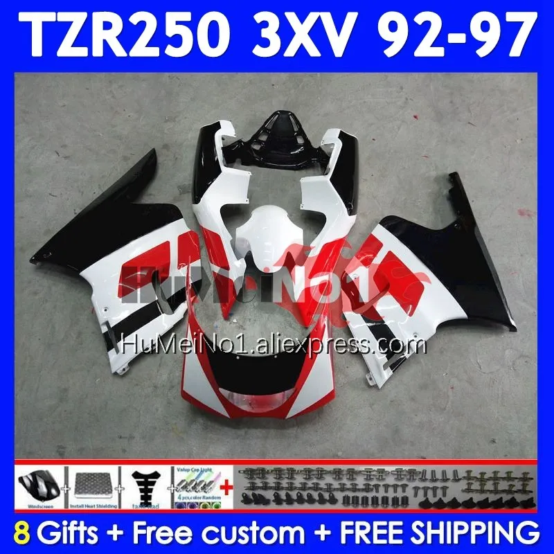 TZR-250 For YAMAHA 3XV TZR250 TZR 250 RR 92 93 94 95 96 97 376No.10 Red black TZR250RR 1992 1993 1994 1995 1996 1997 Fairing