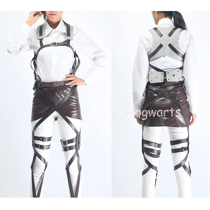 Disfraz de Levi Ackerman, peluca de Rivaille de Anime, traje de fiesta de Halloween, conjunto completo para hombres