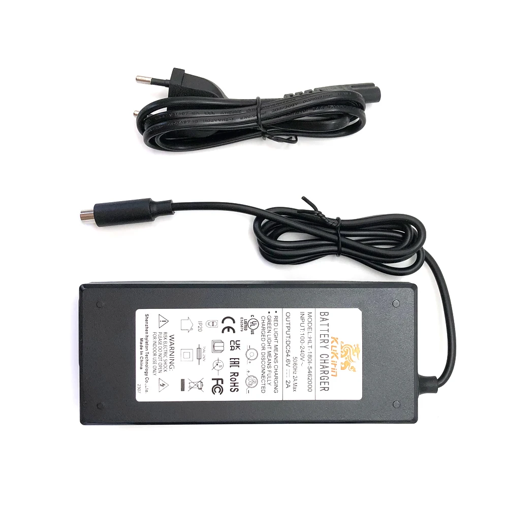 

Для электрического скутера Kugoo Kukirin G2Pro/G2Max, зарядное устройство Xiaomi 54,6 В, 2 А (европейский стандарт) с сертификацией, аксессуары