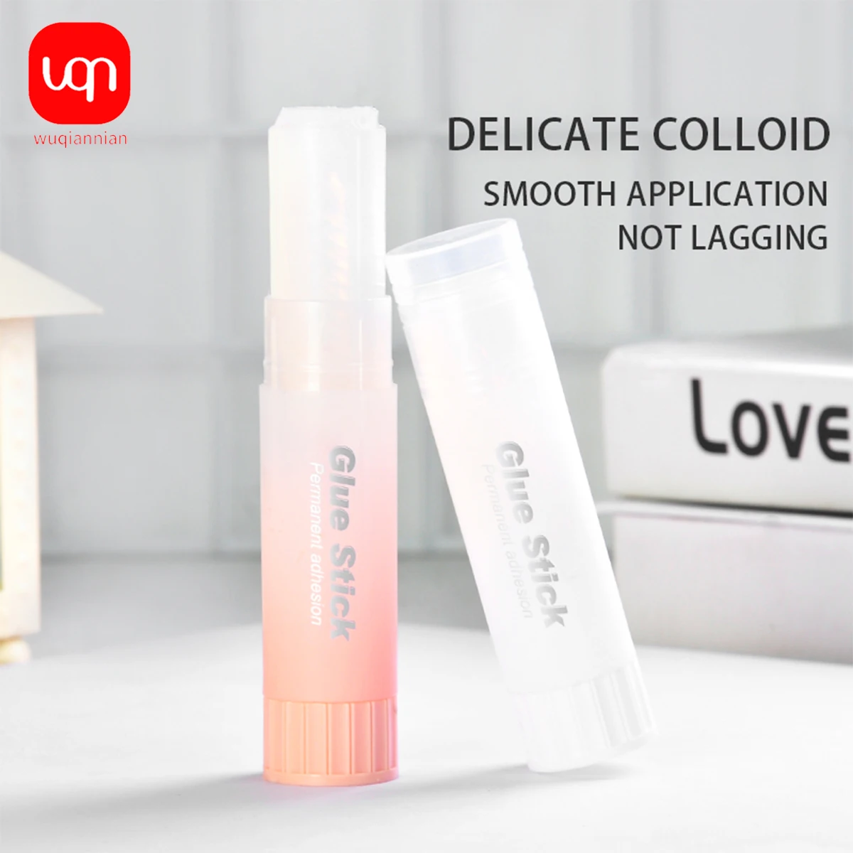 WQN- 3/6PCS Fluorescent Adhesive Solid Stick PVA, Formaldehyde-Free, Washable, High Viscosity, Strong For School And Office Use