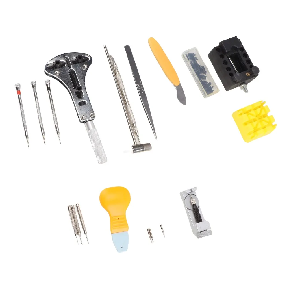 Plastic Watch Repair Kit Black storage bag 20.5*10cm Watch Battery Replacement Tool Spring Bar Tool Kit Watch Repair Enthusiasts