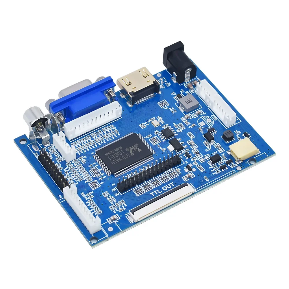 For PCB800099-V.9 TFT LCD driver TTL 50pin LVDS 30pin interface universal lcd controller board with HD MI VGA AV