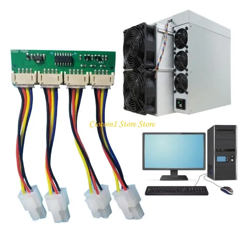 

A3PC 12V 4-в-1 Speed ​​Speed ​​Simulators Accessymulators для компьютерного вентилятора Dummer Dummer