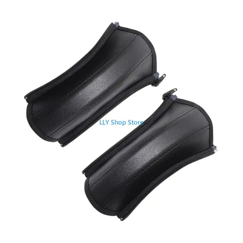 

T8UD PU Leather Baby Strollers Armrest Cover Newborns Cart Handle Bumper Sleeve Handlebar Protective Case Pram Accessories