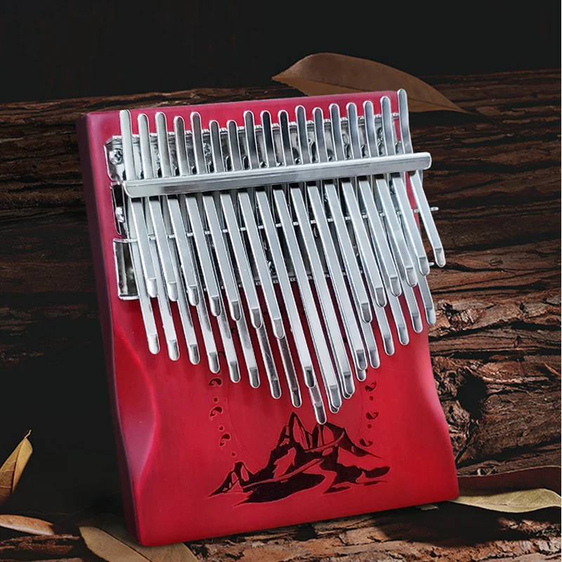 Professional 34 Keys Kalimba Gauntlets Thumb Piano Solid Wood Veneer Musical Keyboard Instruments Finger Piano Christams Gifts