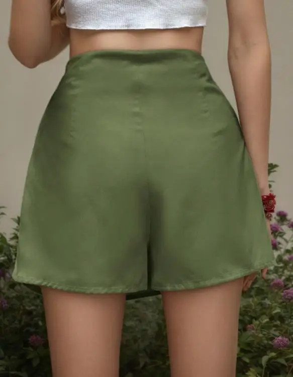 2026 Elegante Nieuwe Mode Casual Zomer Vrouwen Rokken Broek Strand Fringe Decoratie Asymmetrische Zoom Imitatie Linnen Shorts