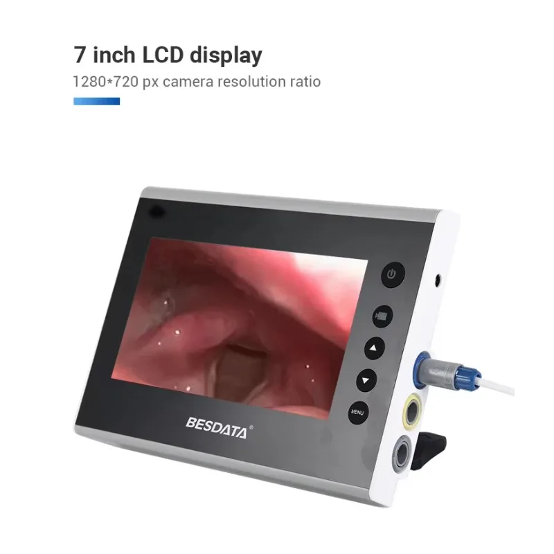 7inch Big Screen Video Laryngoscope Set Reusable Blades Intubation In Operation Room