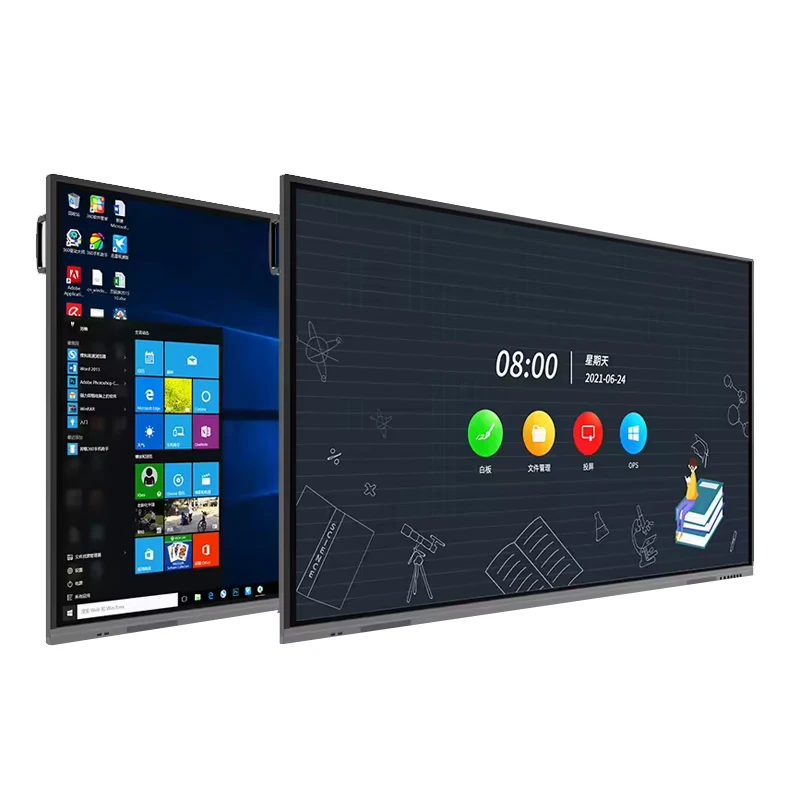 55 بوصة 65 بوصة إصبع متعدد شاشة تعمل باللمس شاشة LCD الإلكترونية الرقمية التفاعلية الذكية السبورة لغرفة الاجتماعات #3